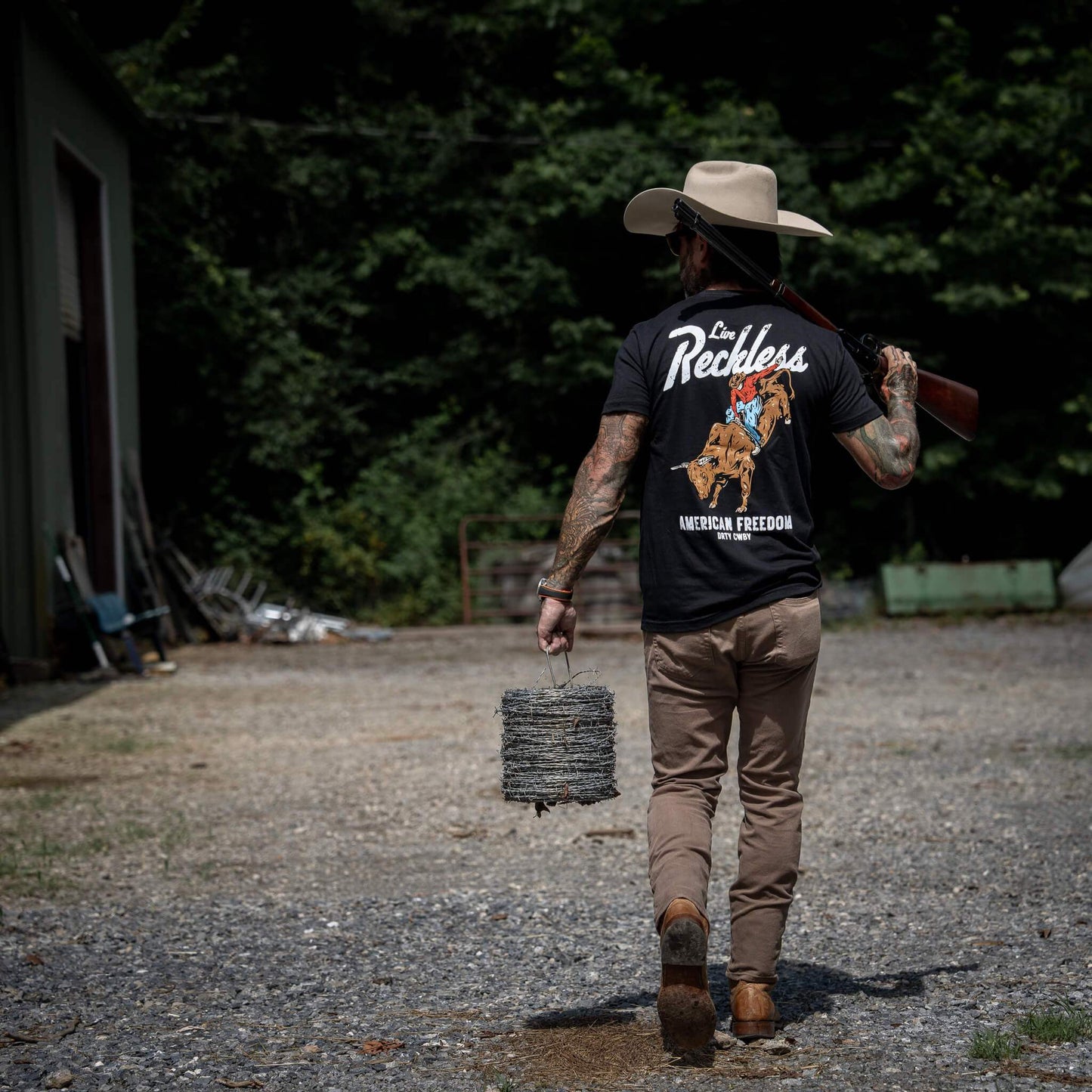 Live Reckless Men's T-Shirt - DIRTY COWBOY USA - Flyclothing LLC