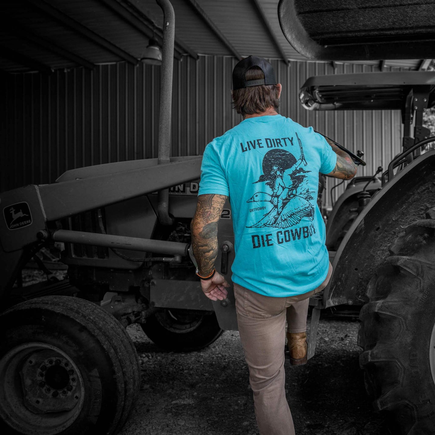 Live Dirty. Die Cowboy Men's T-Shirt - DIRTY COWBOY USA - Flyclothing LLC