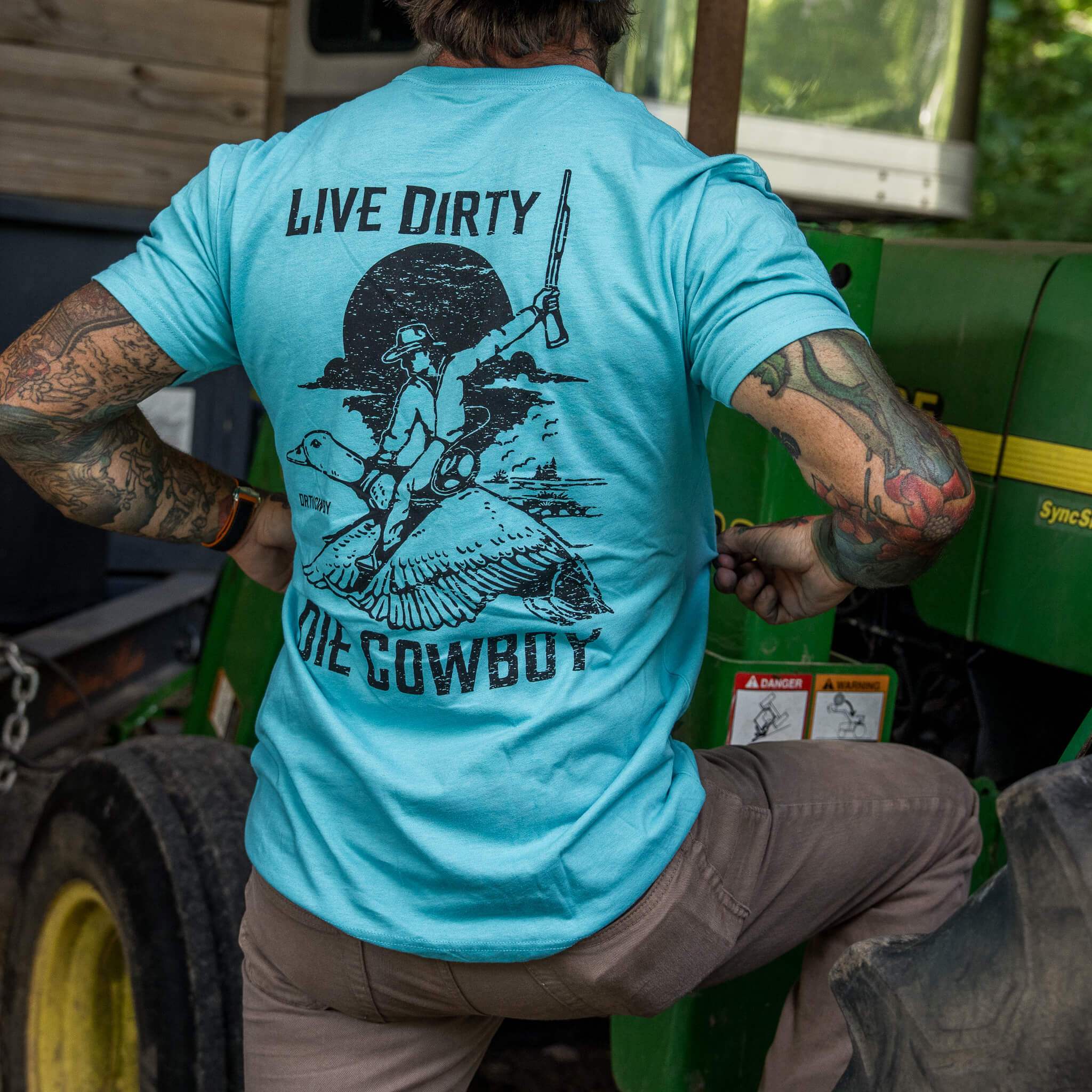 Live Dirty. Die Cowboy Men's T-Shirt - DIRTY COWBOY USA - Flyclothing LLC
