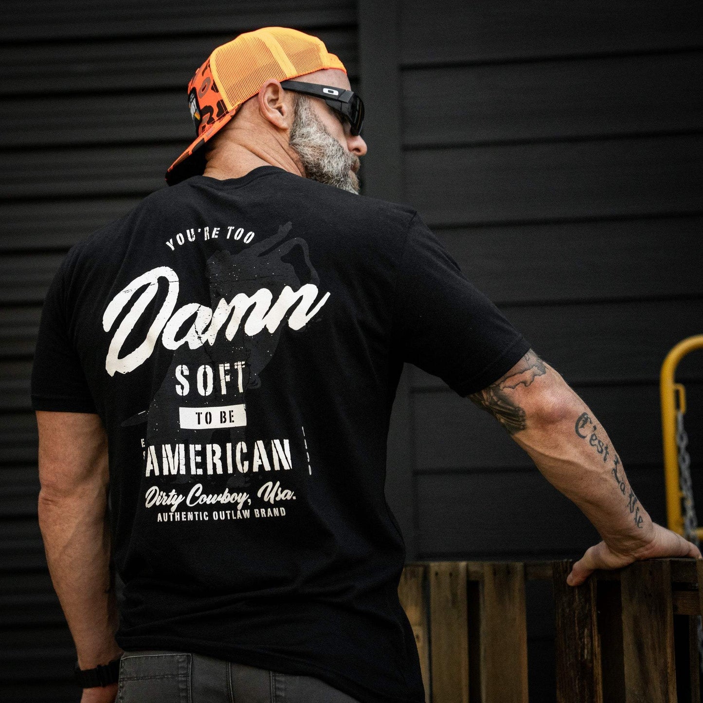 You're Too Damn Soft To Be American Men's T-Shirt - DIRTY COWBOY USA - Flyclothing LLC