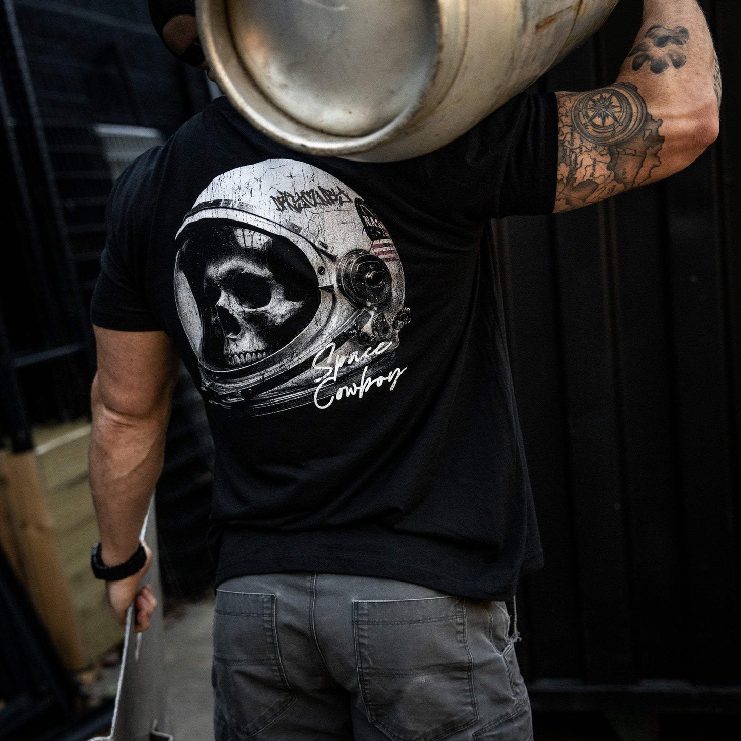 Space Cowboy Men's T-Shirt - DIRTY COWBOY USA - Flyclothing LLC