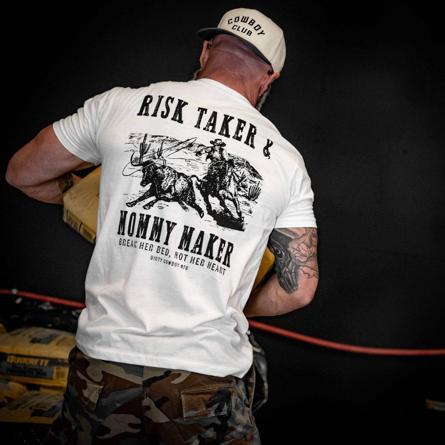 Risk Taker & Mommy Maker Men's T-Shirt - DIRTY COWBOY USA - Flyclothing LLC