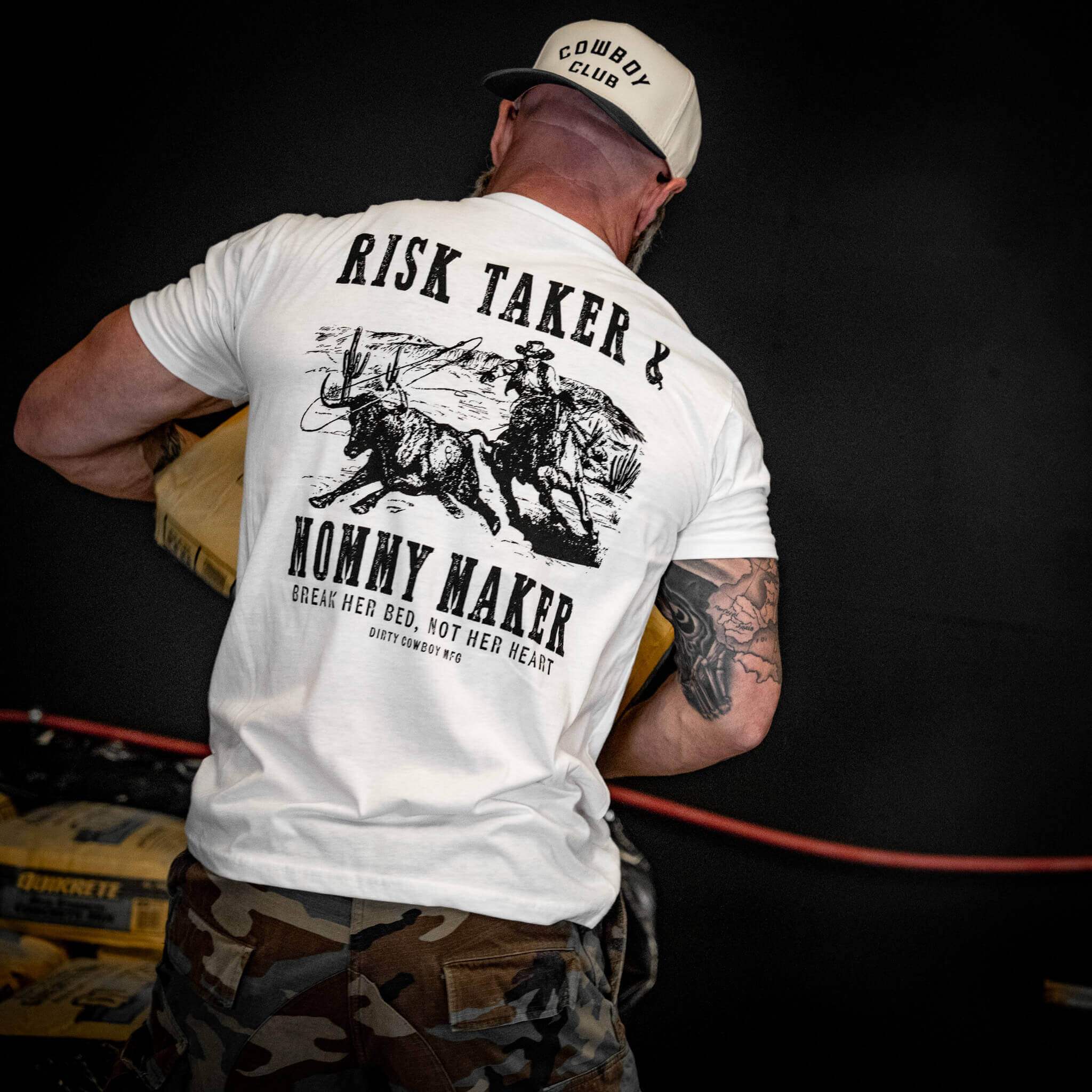 Risk Taker & Mommy Maker Men's T-Shirt - DIRTY COWBOY USA - Flyclothing LLC
