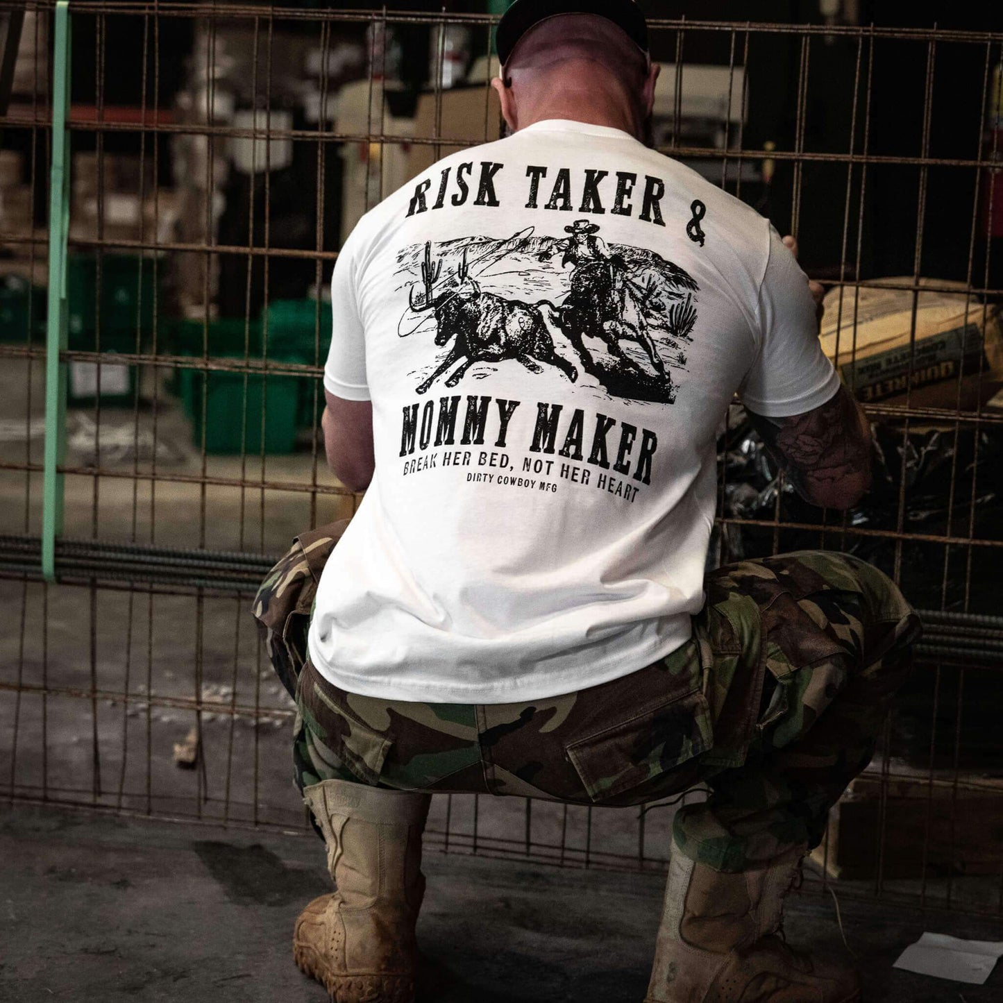Risk Taker & Mommy Maker Men's T-Shirt - DIRTY COWBOY USA - Flyclothing LLC