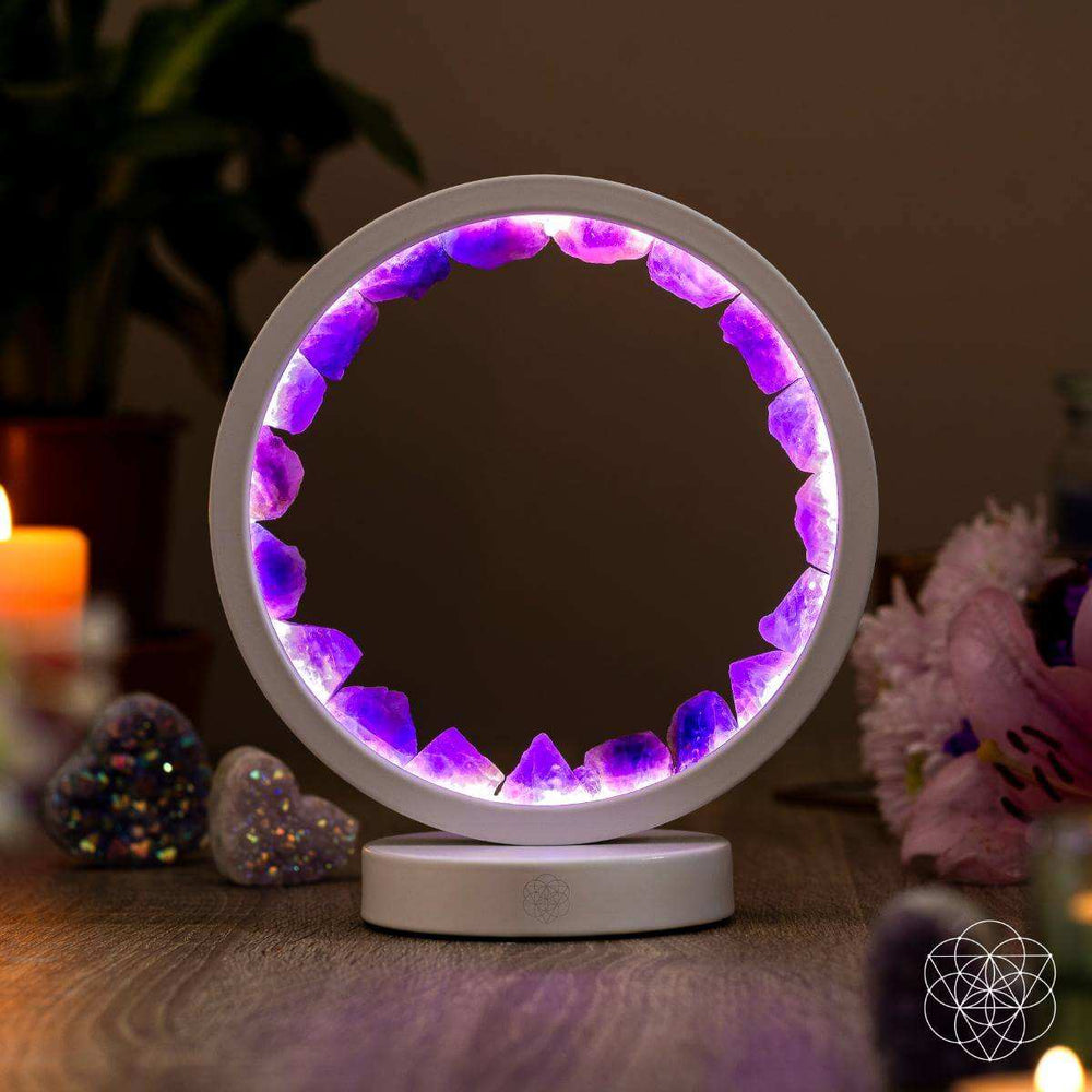 Stress Less, Sleep More – Amethyst Healing Lamp - Conscious Items - Flyclothing LLC
