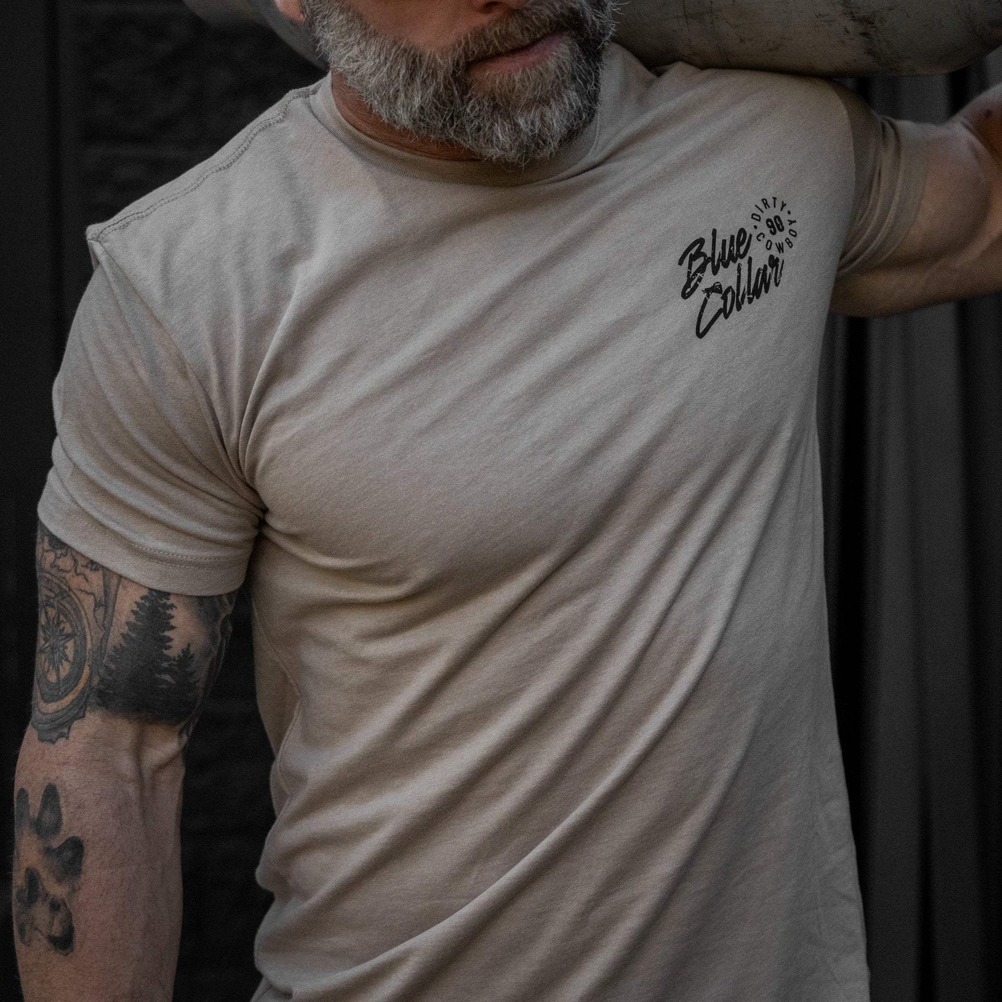 Blue Collar Makes Her Hollar Men's T-Shirt - DIRTY COWBOY USA - Flyclothing LLC
