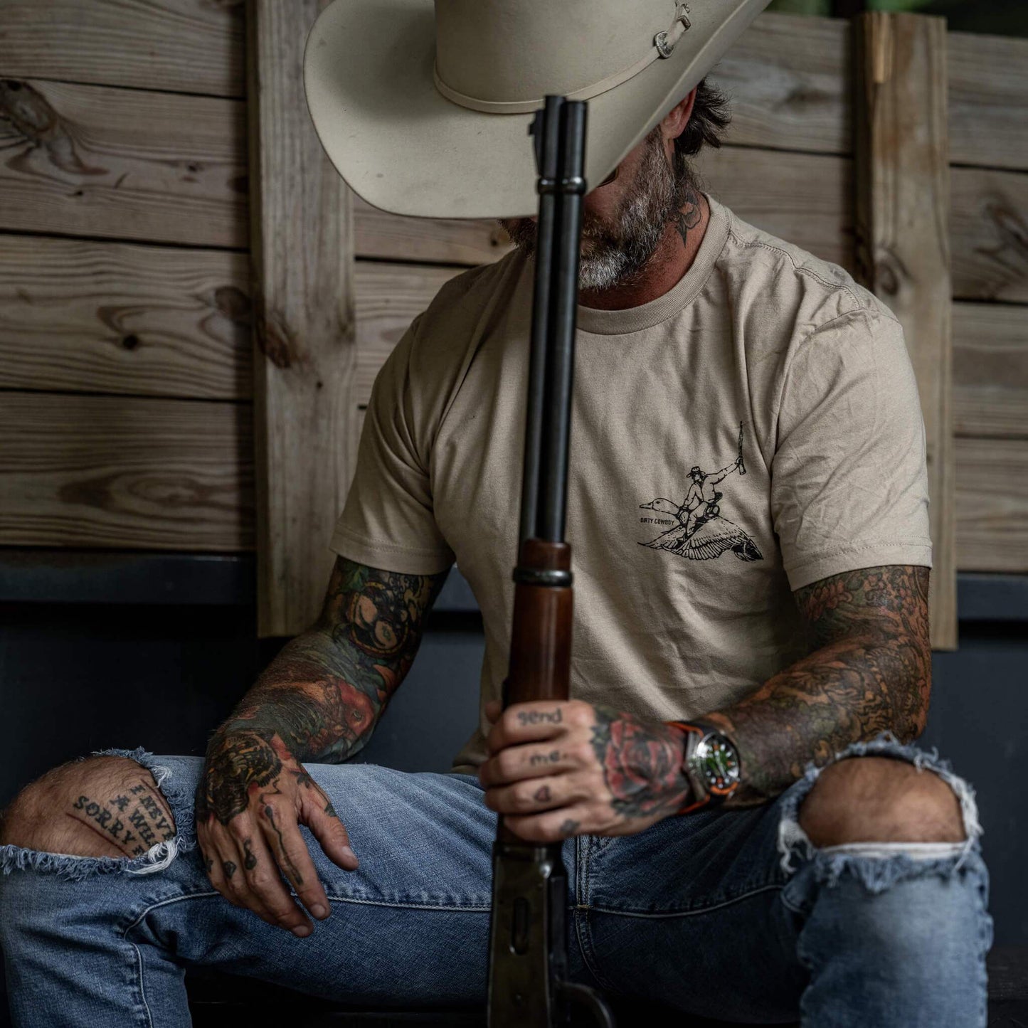 Live Dirty. Die Cowboy Men's T-Shirt - DIRTY COWBOY USA - Flyclothing LLC