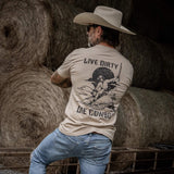 Live Dirty. Die Cowboy Men's T-Shirt - DIRTY COWBOY USA - Flyclothing LLC