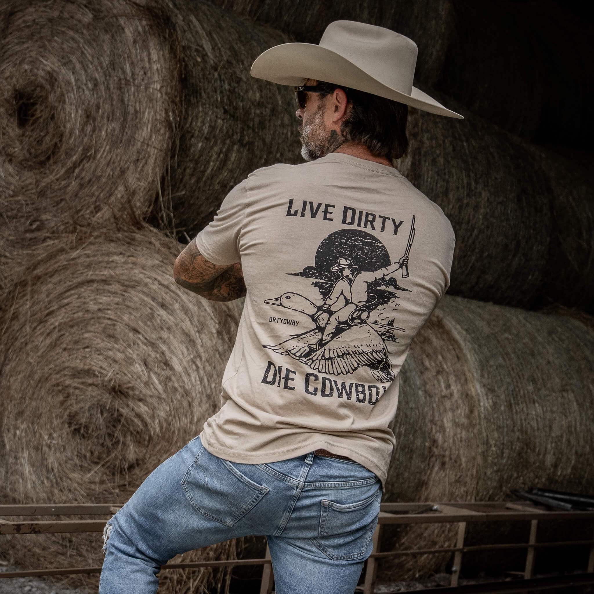 Live Dirty. Die Cowboy Men's T-Shirt - DIRTY COWBOY USA - Flyclothing LLC