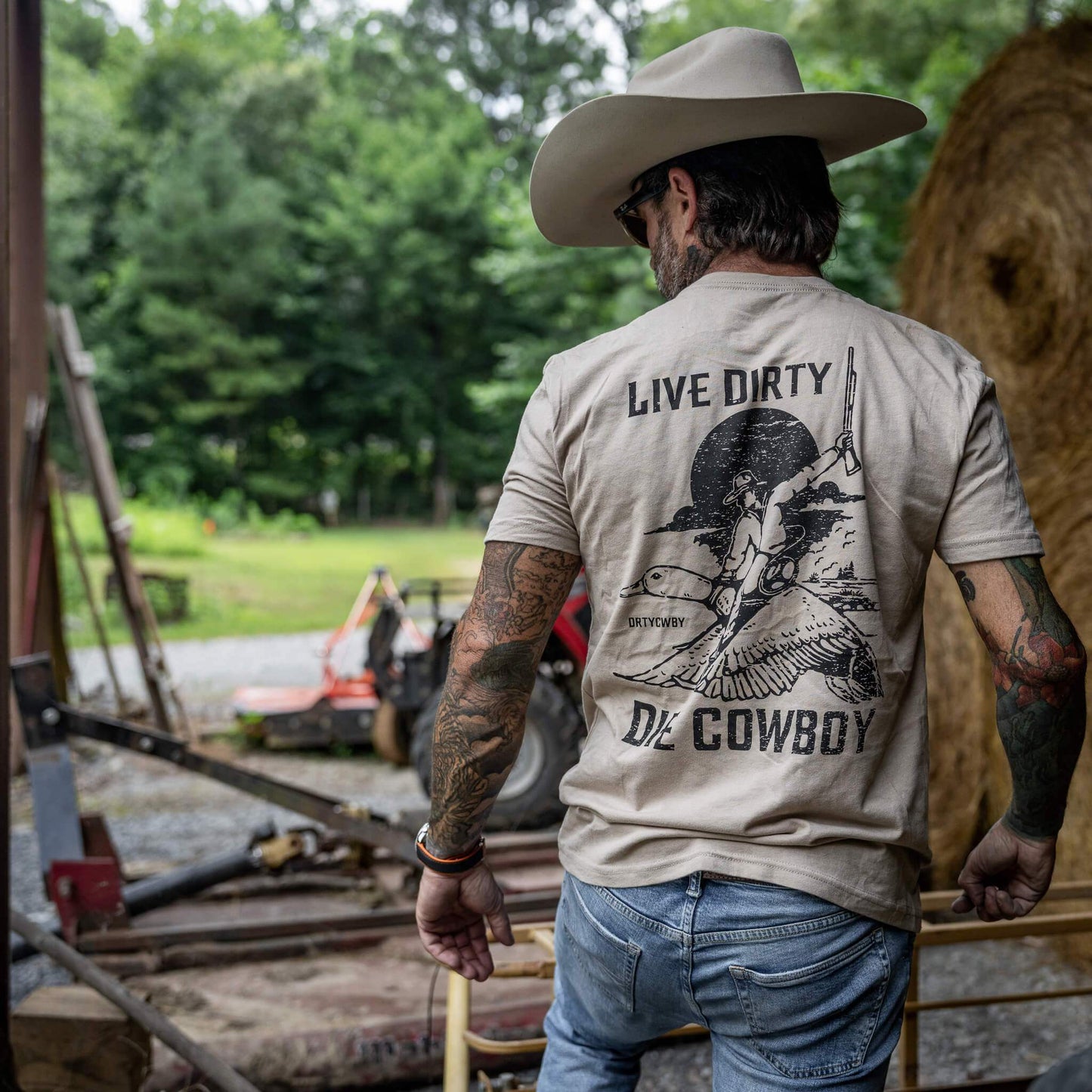 Live Dirty. Die Cowboy Men's T-Shirt - DIRTY COWBOY USA - Flyclothing LLC