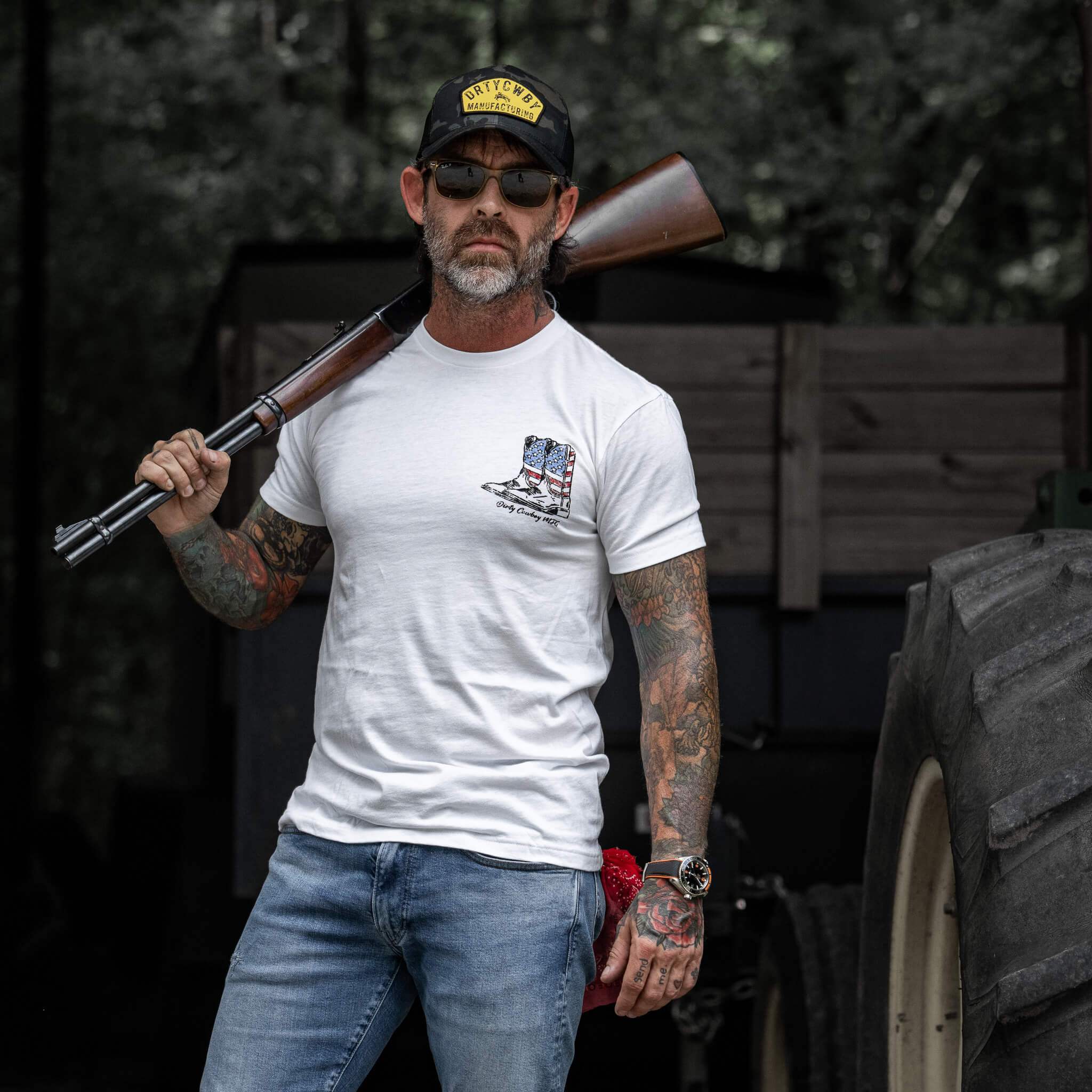 Shit Kickers Men's T-Shirt - DIRTY COWBOY USA - Flyclothing LLC