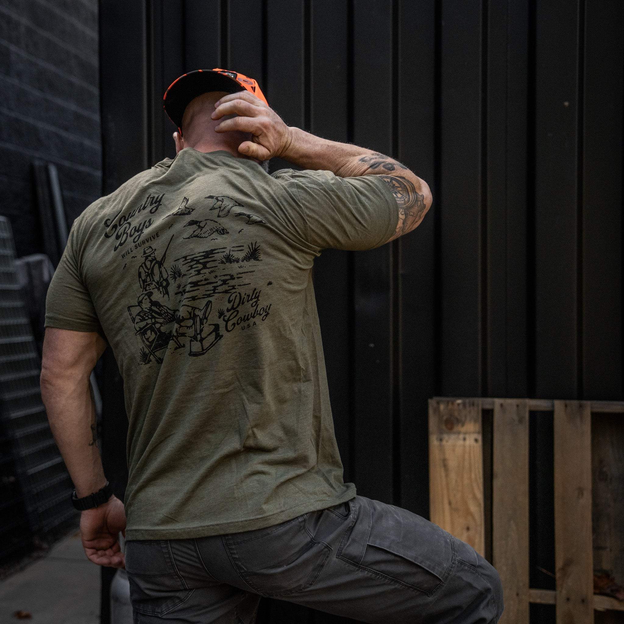 Country Boy's Will Survive Men's T-Shirt - DIRTY COWBOY USA - Flyclothing LLC