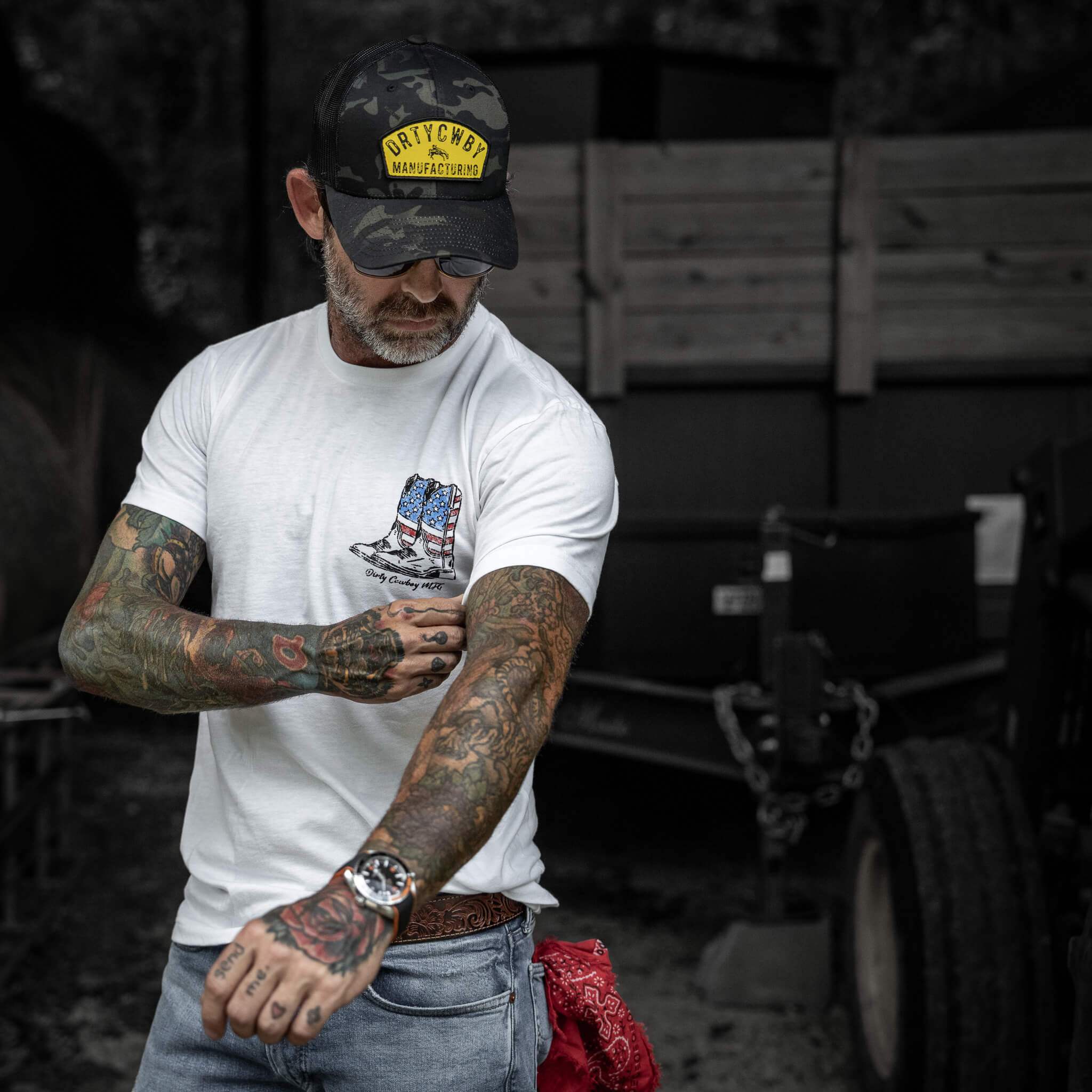 Shit Kickers Men's T-Shirt - DIRTY COWBOY USA - Flyclothing LLC