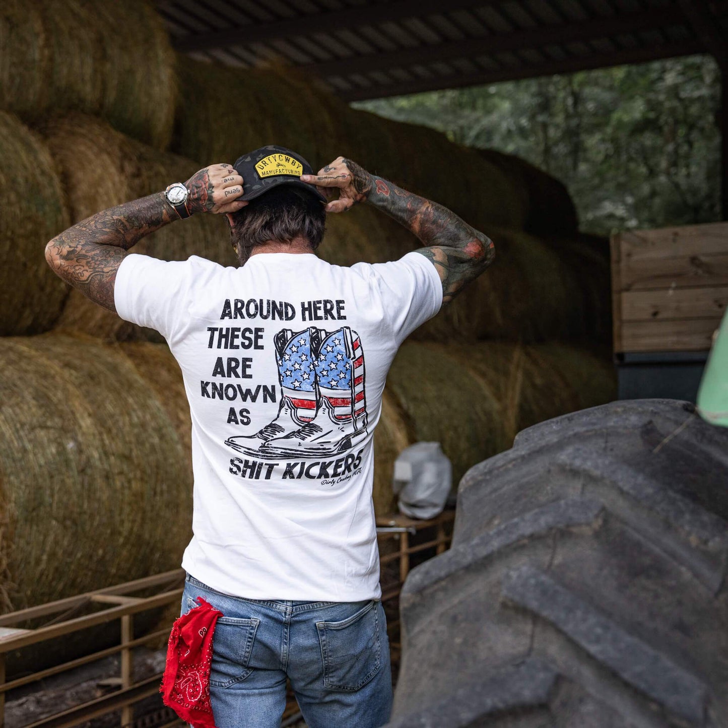 Shit Kickers Men's T-Shirt - DIRTY COWBOY USA - Flyclothing LLC
