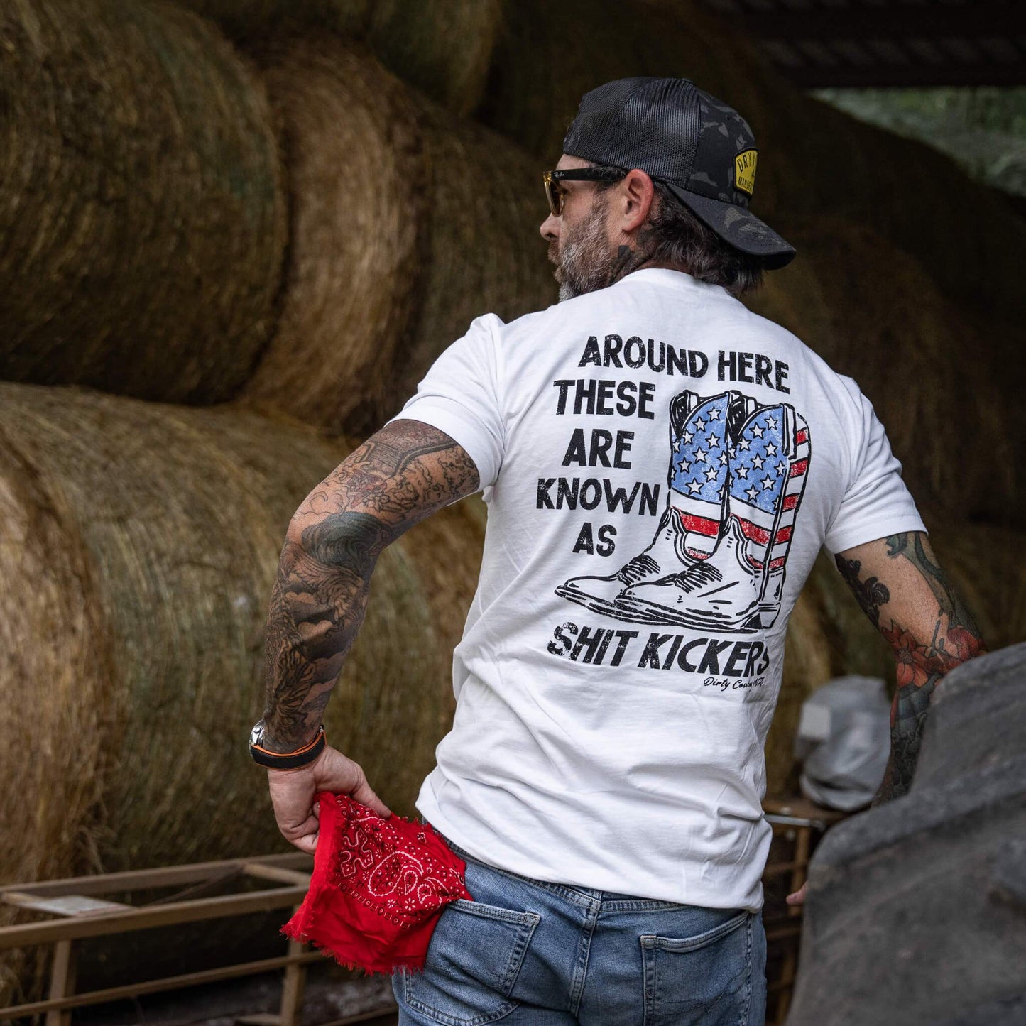 Shit Kickers Men's T-Shirt - DIRTY COWBOY USA - Flyclothing LLC