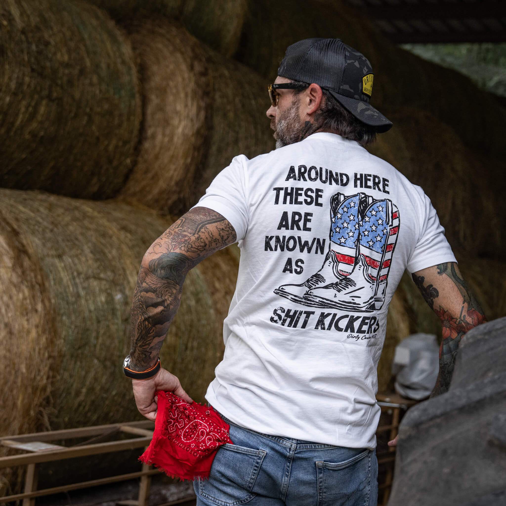 Shit Kickers Men's T-Shirt - DIRTY COWBOY USA - Flyclothing LLC