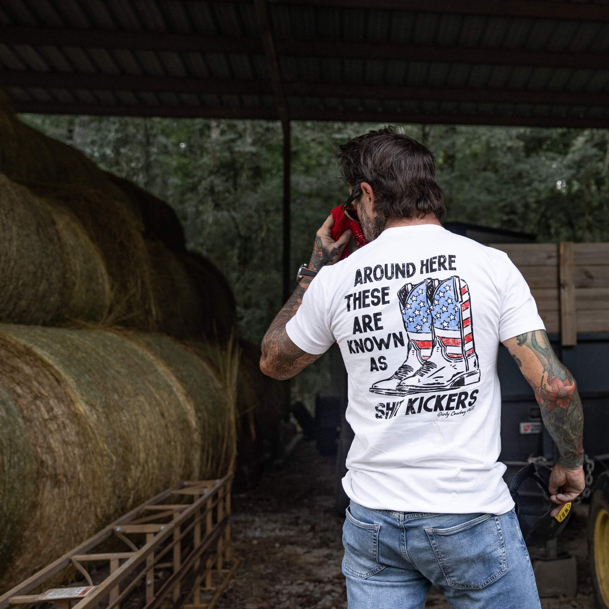 Shit Kickers Men's T-Shirt - DIRTY COWBOY USA - Flyclothing LLC