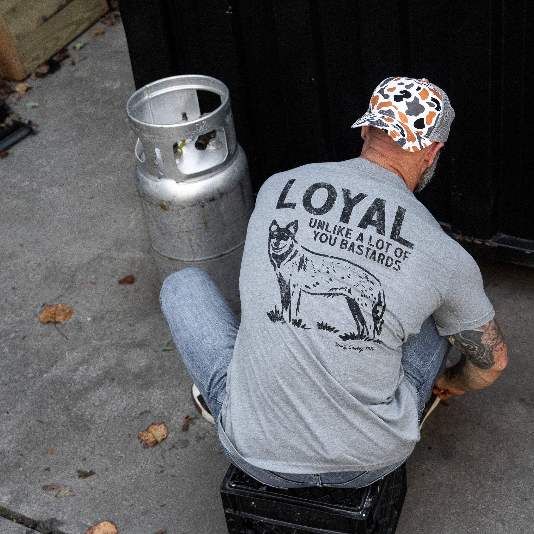 Loyal Unlike A Lot Of You Bastards Dog Men's T-Shirt - DIRTY COWBOY USA - Flyclothing LLC