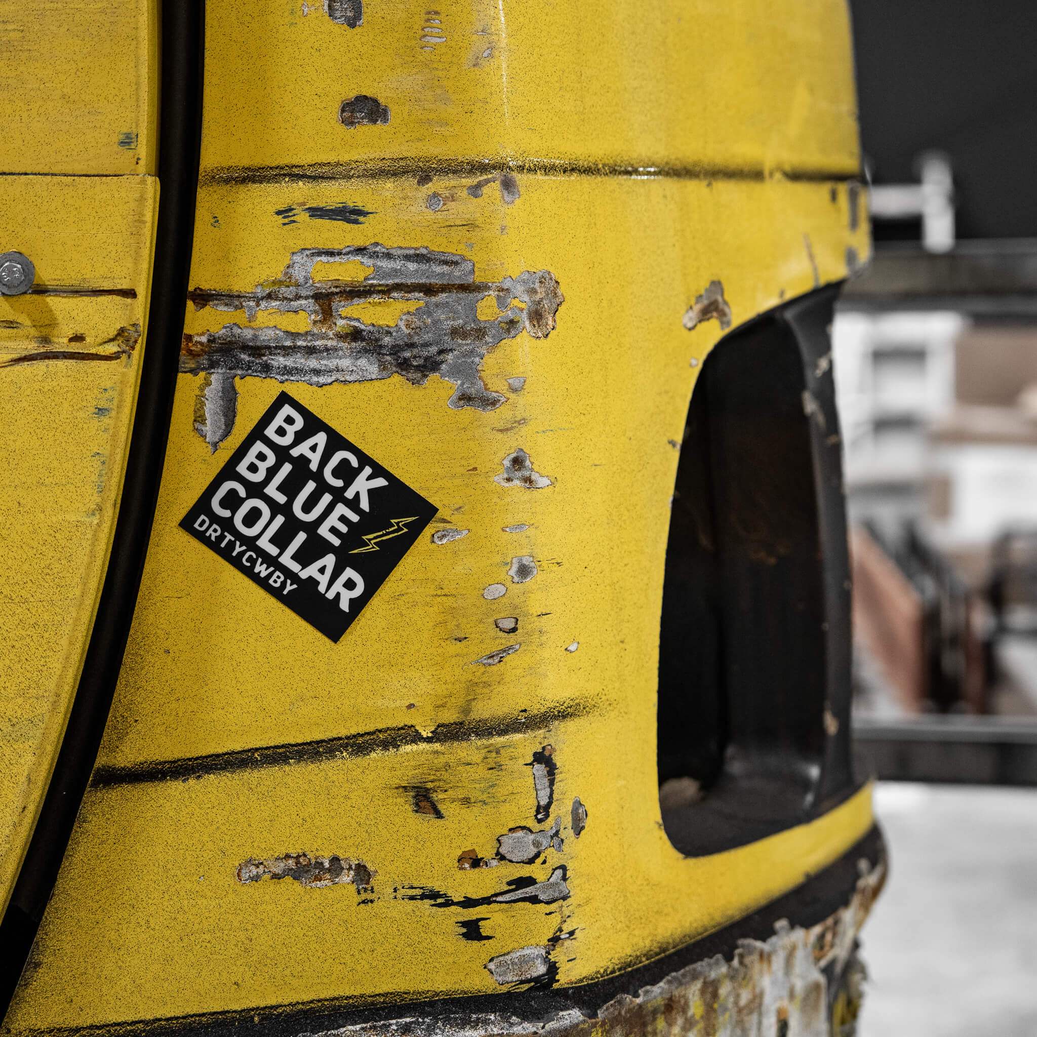 Back Blue Collar Decal - DIRTY COWBOY USA - Flyclothing LLC