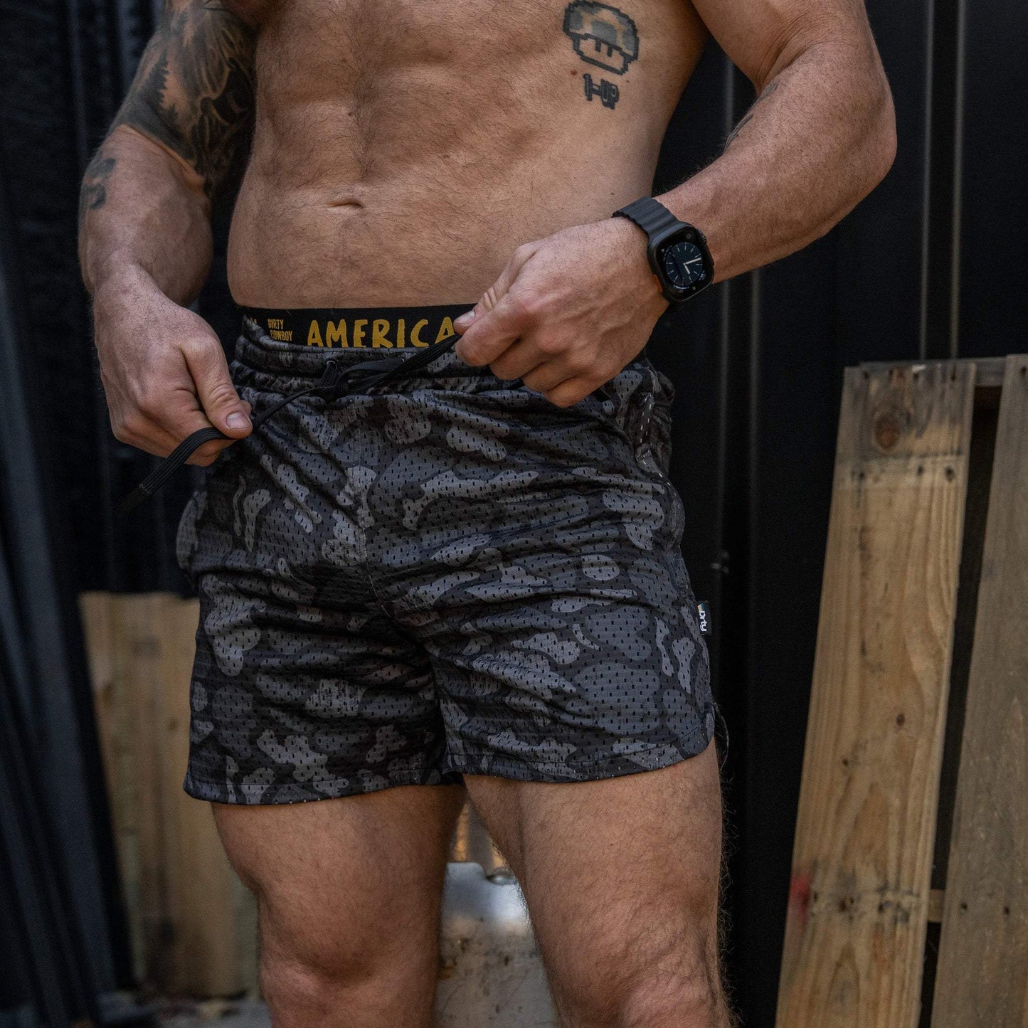 Men’s Double-Layer Mesh Training Shorts — 5" Inseam - DIRTY COWBOY USA - Flyclothing LLC