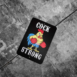 Cock Strong Boxing Chicken Metal Sign - DIRTY COWBOY USA - Flyclothing LLC