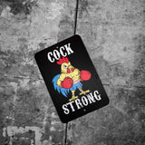 Cock Strong Boxing Chicken Metal Sign - DIRTY COWBOY USA - Flyclothing LLC