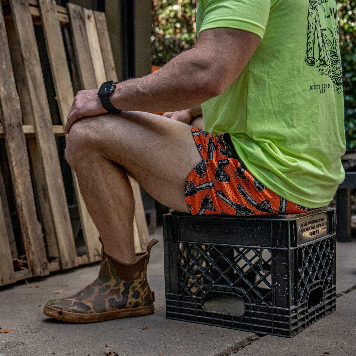 Men’s Double-Layer Mesh Training Shorts — 5" Inseam - DIRTY COWBOY USA - Flyclothing LLC