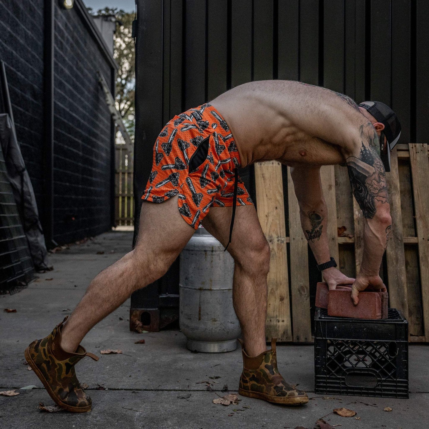 Men’s Double-Layer Mesh Training Shorts — 5" Inseam - DIRTY COWBOY USA - Flyclothing LLC