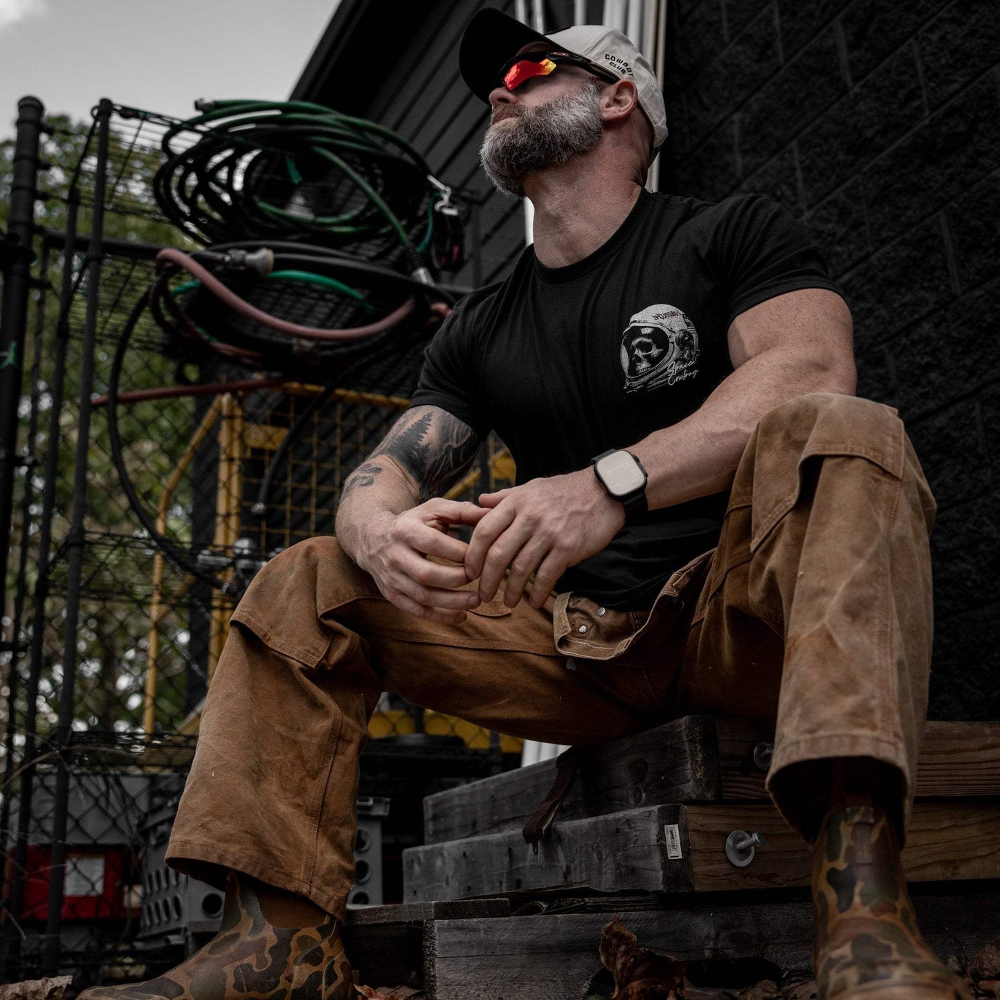 Space Cowboy Men's T-Shirt - DIRTY COWBOY USA - Flyclothing LLC