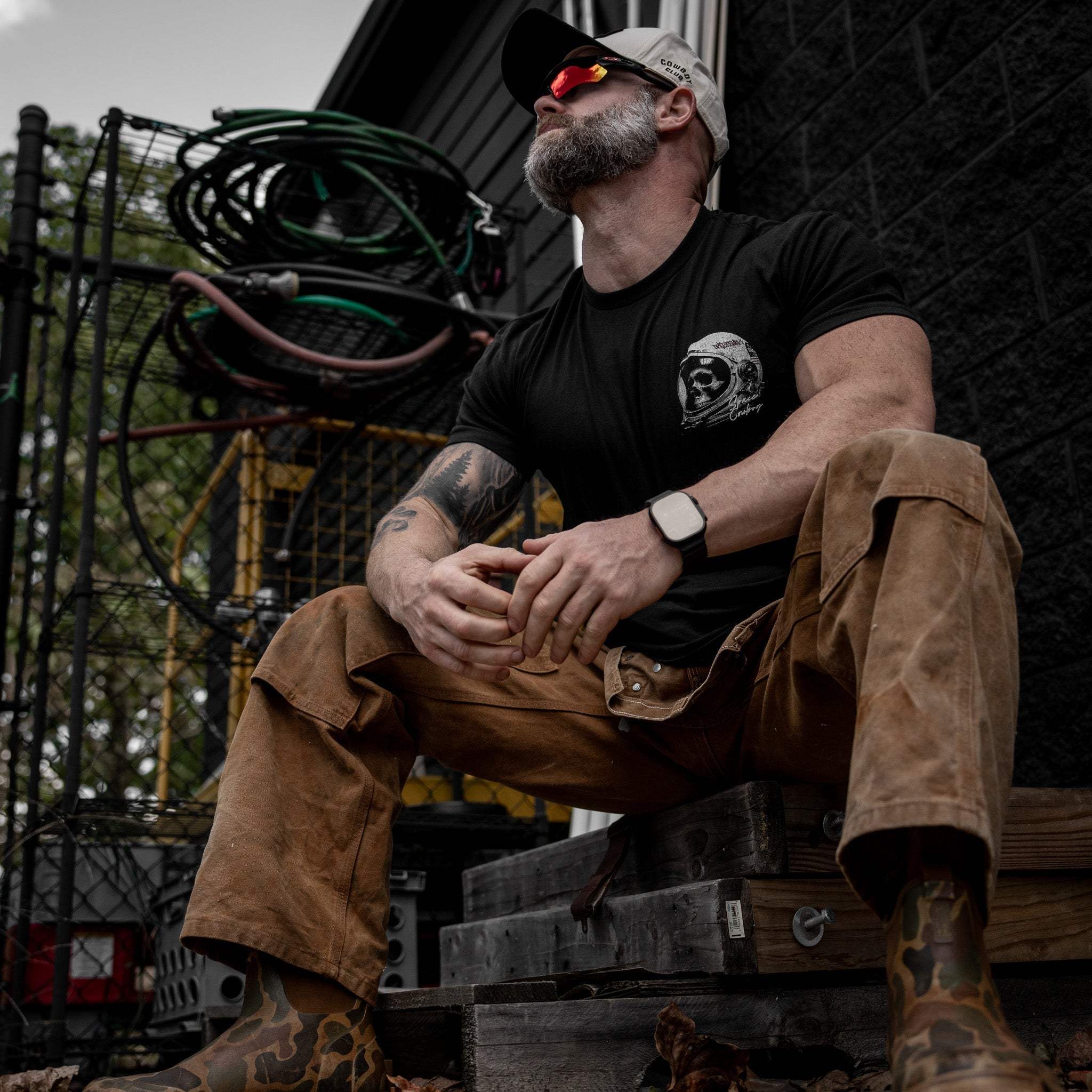Space Cowboy Men's T-Shirt - DIRTY COWBOY USA - Flyclothing LLC