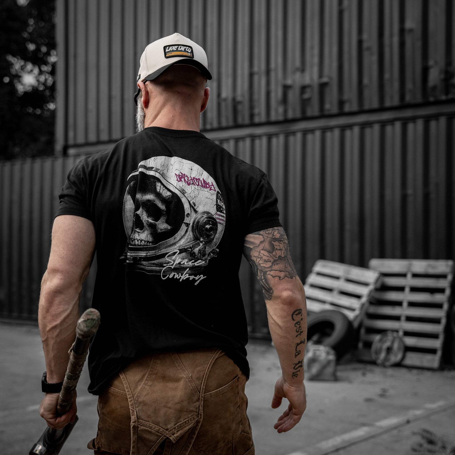 Space Cowboy Men's T-Shirt - DIRTY COWBOY USA - Flyclothing LLC