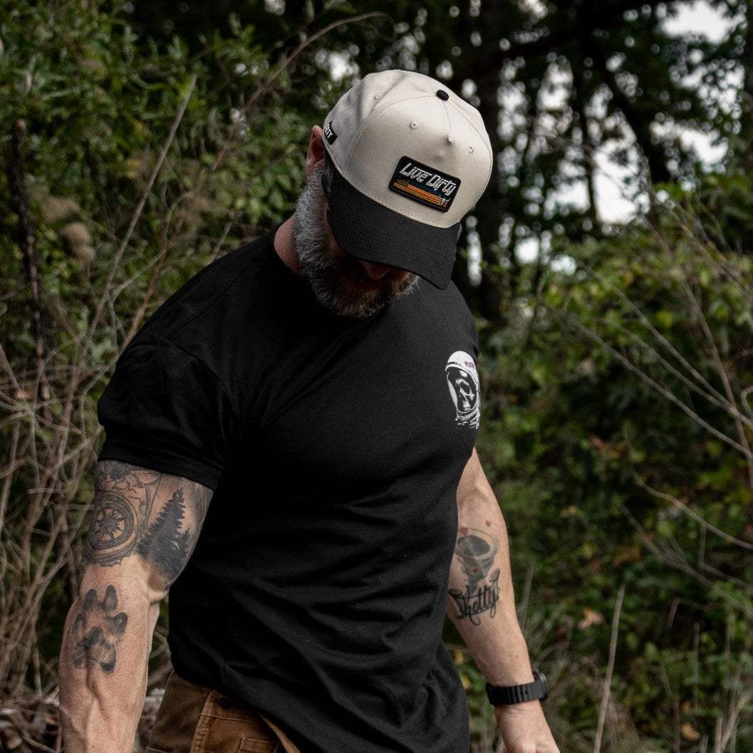 Live Dirty Western Patch 5 Panel Workhorse Snapback - DIRTY COWBOY USA - Flyclothing LLC