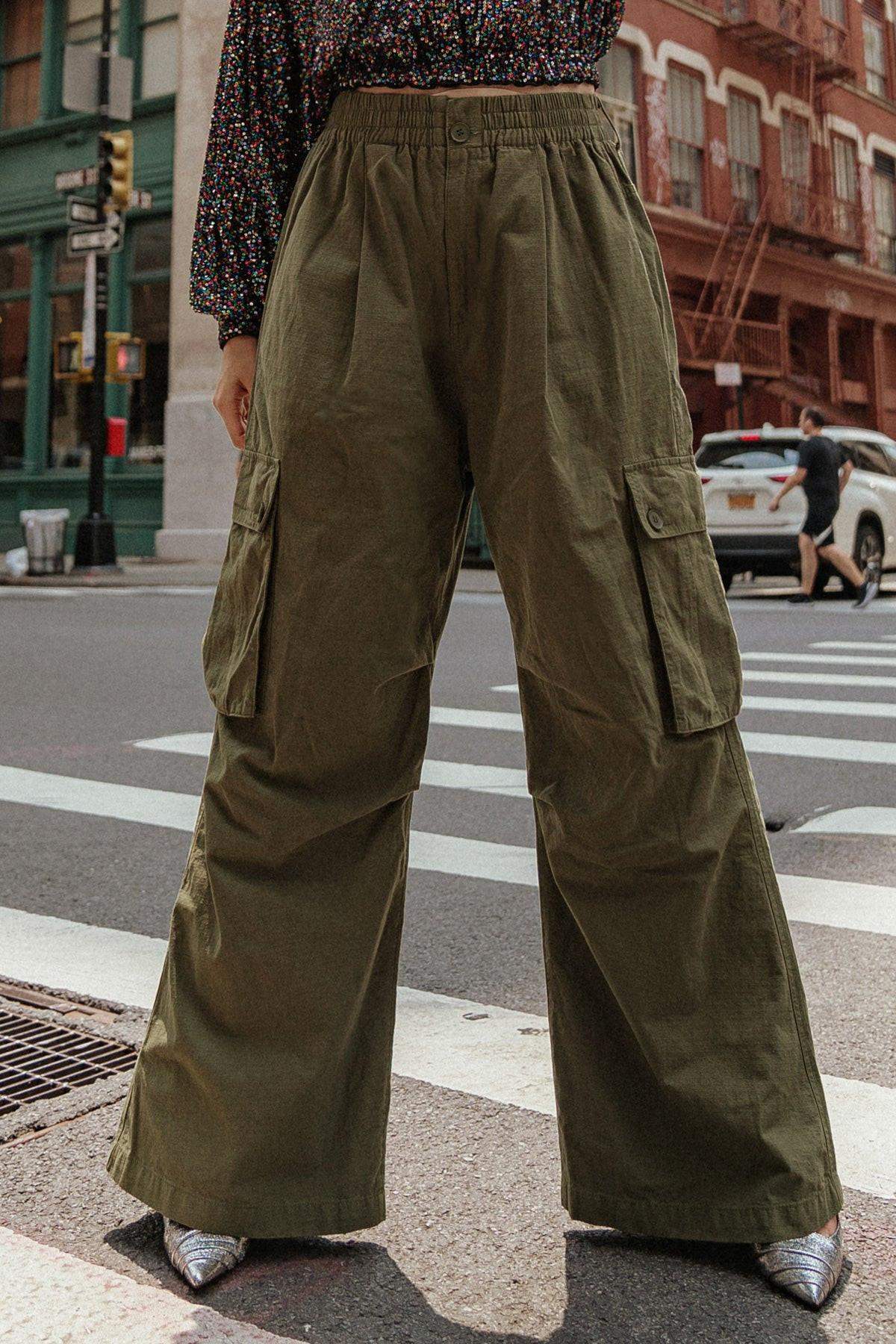 INCREDIBLE MOMENTS WOVEN CARGO PANTS - Flying Tomato - Flyclothing LLC
