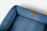 Chester & Lee | Fancy Corduroy Sleeper Dog Bed Blue - Chester & Lee - Flyclothing LLC