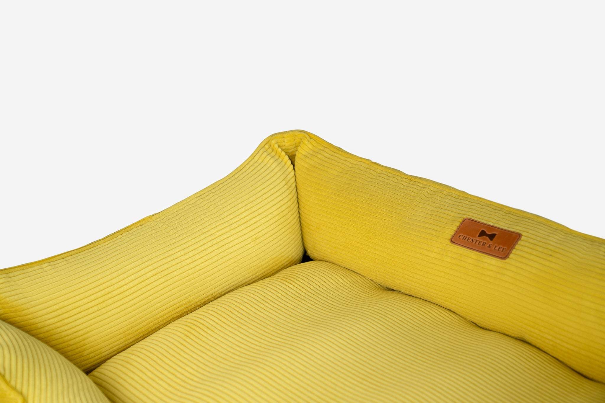Chester & Lee | Fancy Corduroy Sleeper Dog Bed Sunny Yellow - Chester & Lee - Flyclothing LLC