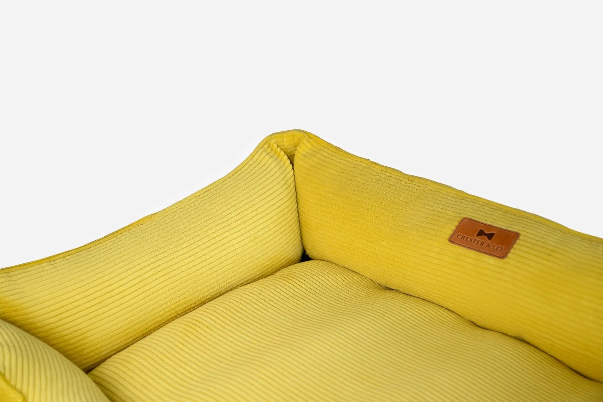 Chester & Lee | Fancy Corduroy Sleeper Dog Bed Sunny Yellow - Chester & Lee - Flyclothing LLC