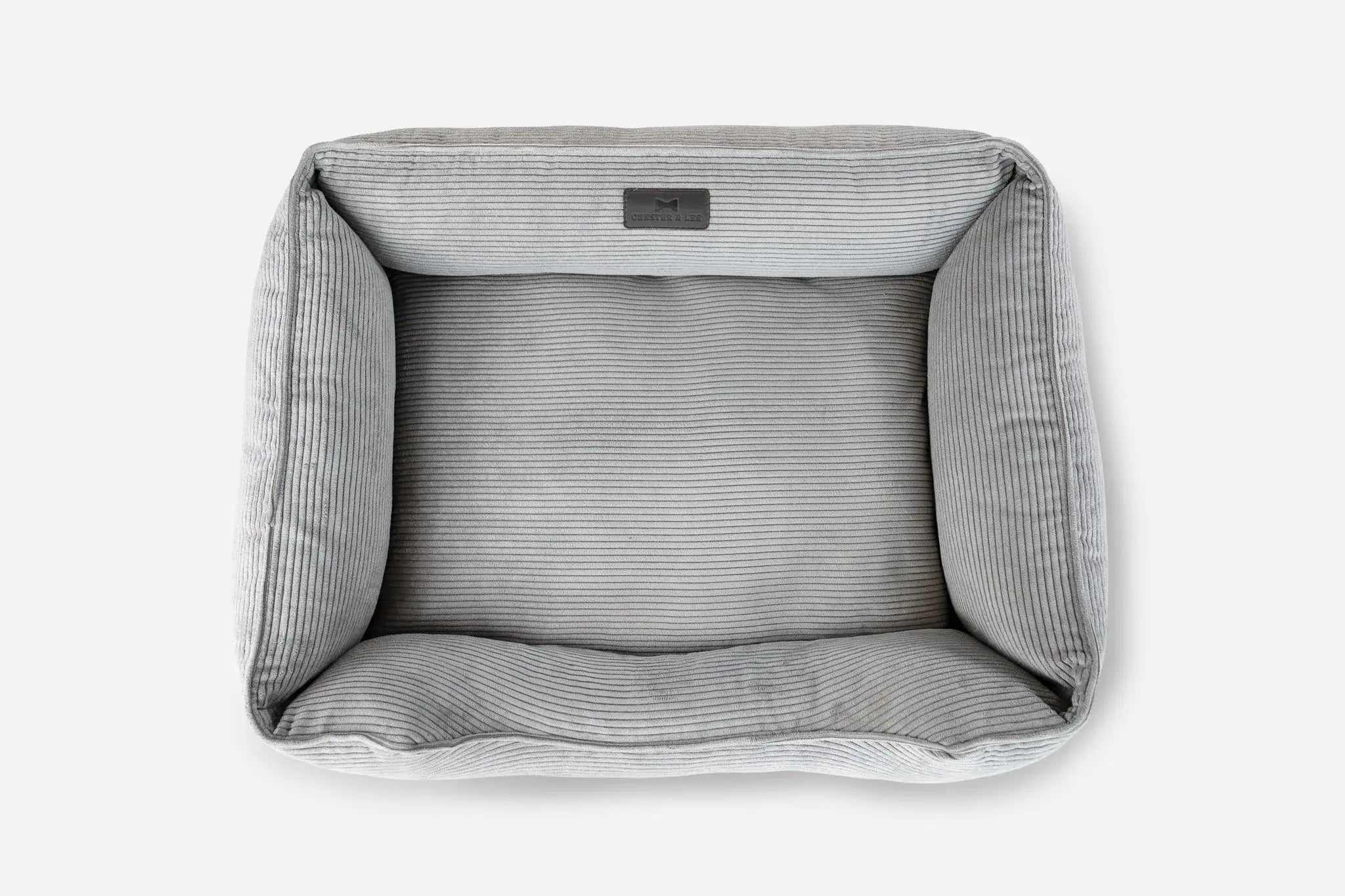 Chester & Lee | Fancy Corduroy Sleeper Dog Bed Gray - Chester & Lee - Flyclothing LLC