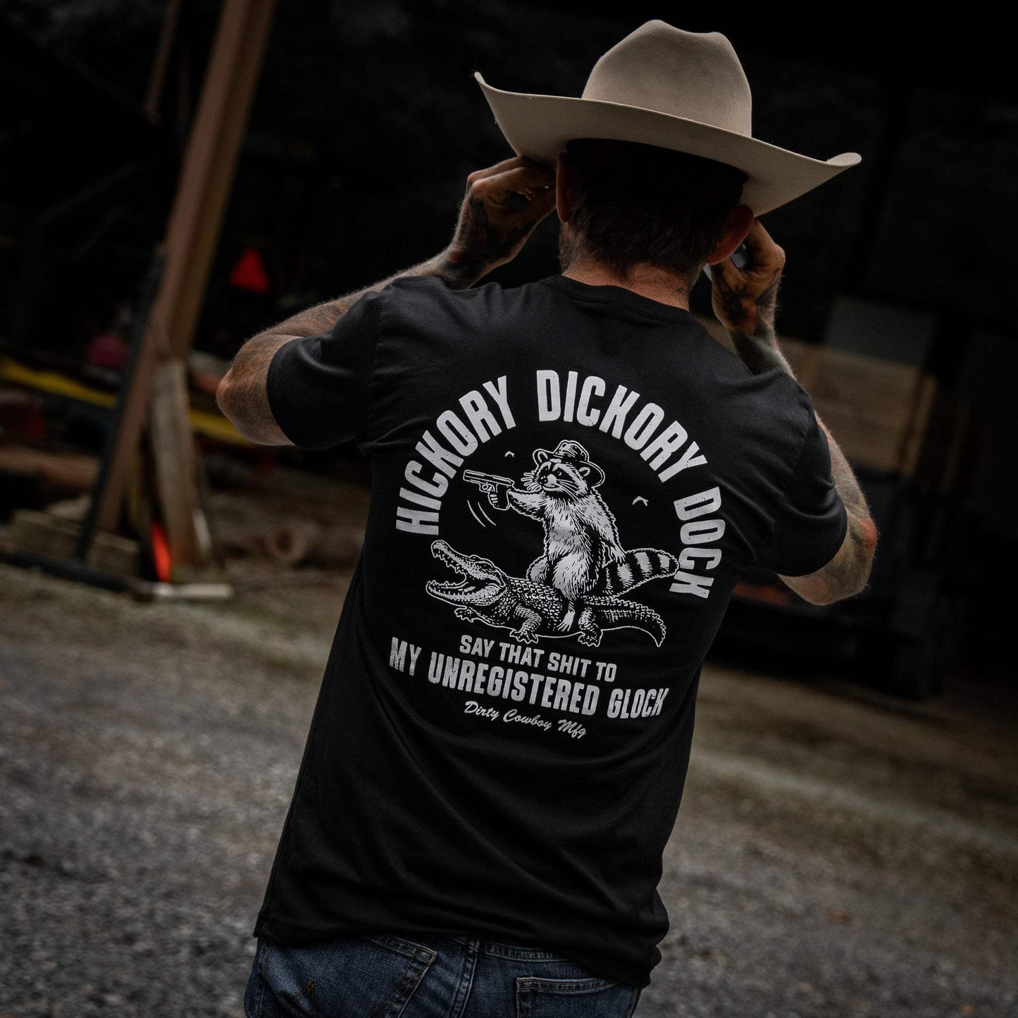 Hickory Dickory Dock Men's T-Shirt - DIRTY COWBOY USA - Flyclothing LLC