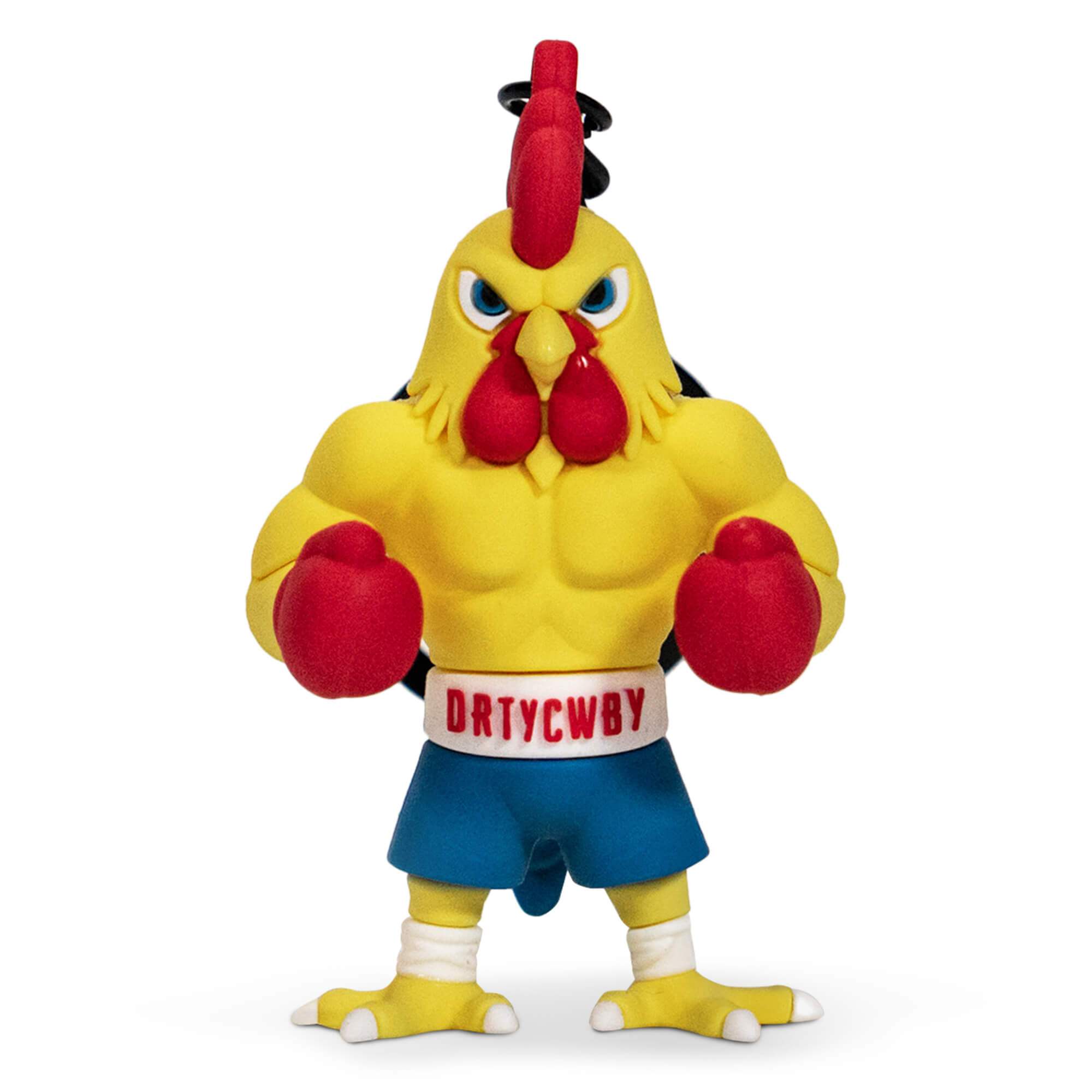 Drtycwby Boxing Chicken PVC Keychain - DIRTY COWBOY USA - Flyclothing LLC