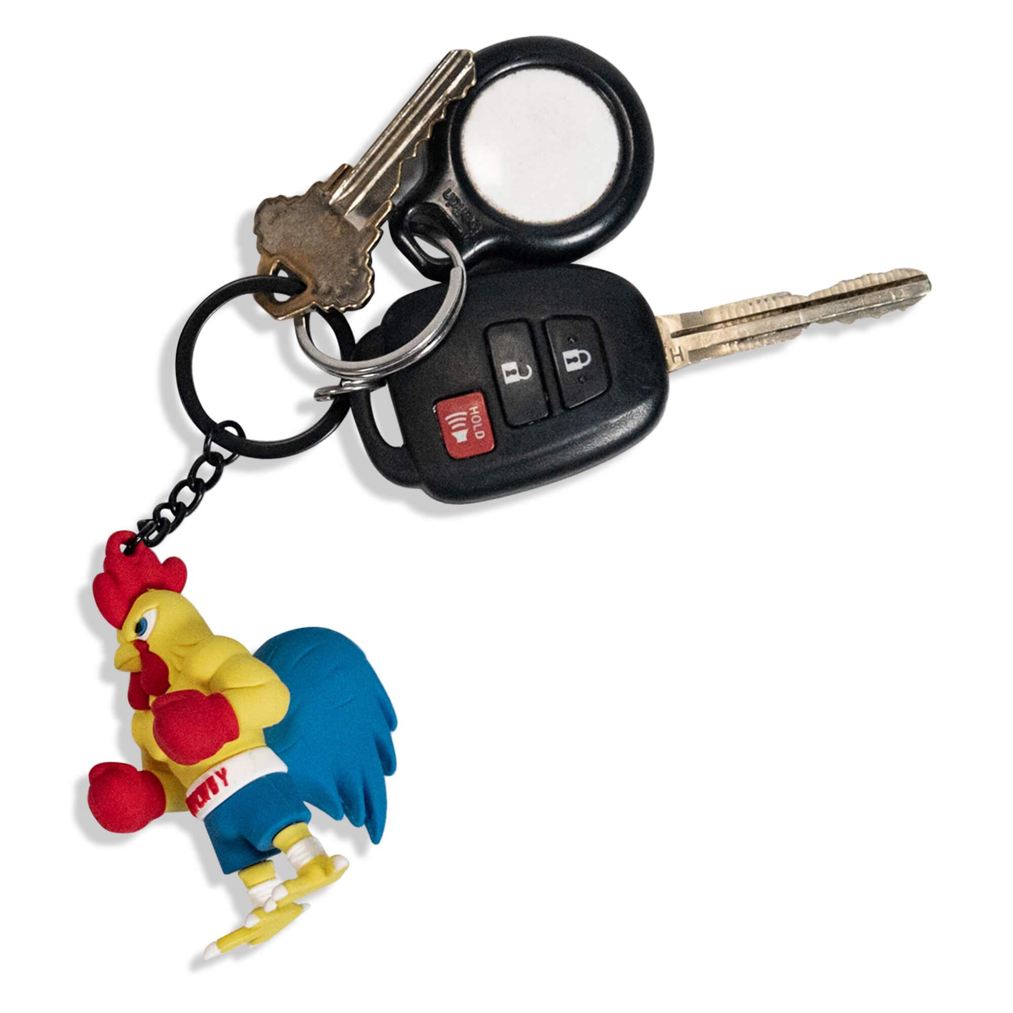 Drtycwby Boxing Chicken PVC Keychain - DIRTY COWBOY USA - Flyclothing LLC
