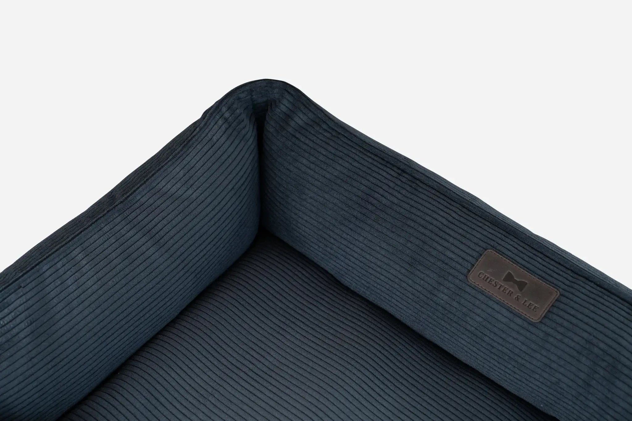 Chester & Lee | Fancy Corduroy Sleeper Dog Bed Graphite - Chester & Lee - Flyclothing LLC
