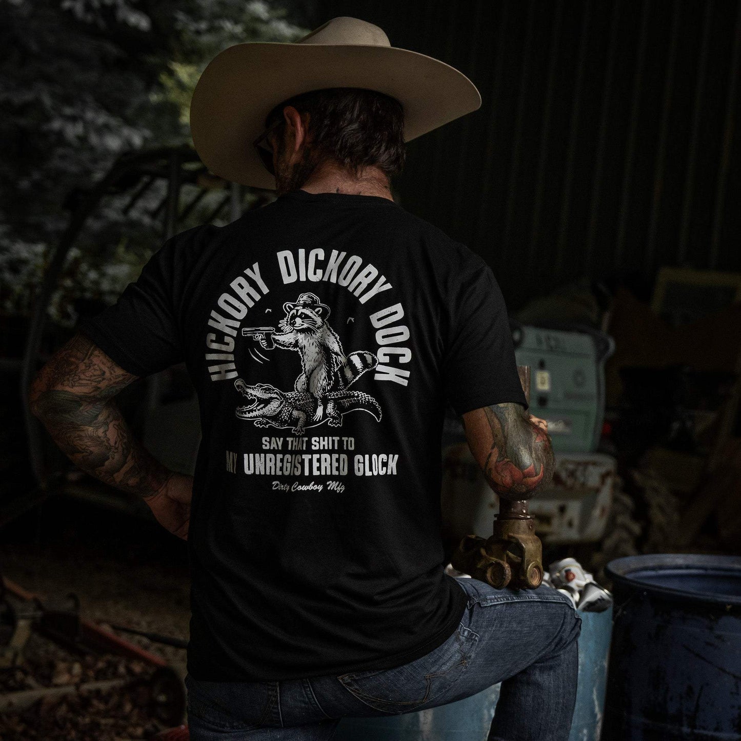 Hickory Dickory Dock Men's T-Shirt - DIRTY COWBOY USA - Flyclothing LLC