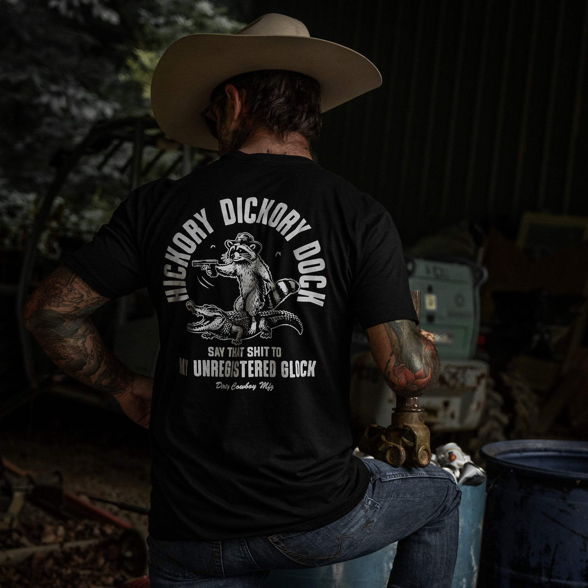 Hickory Dickory Dock Men's T-Shirt - DIRTY COWBOY USA - Flyclothing LLC