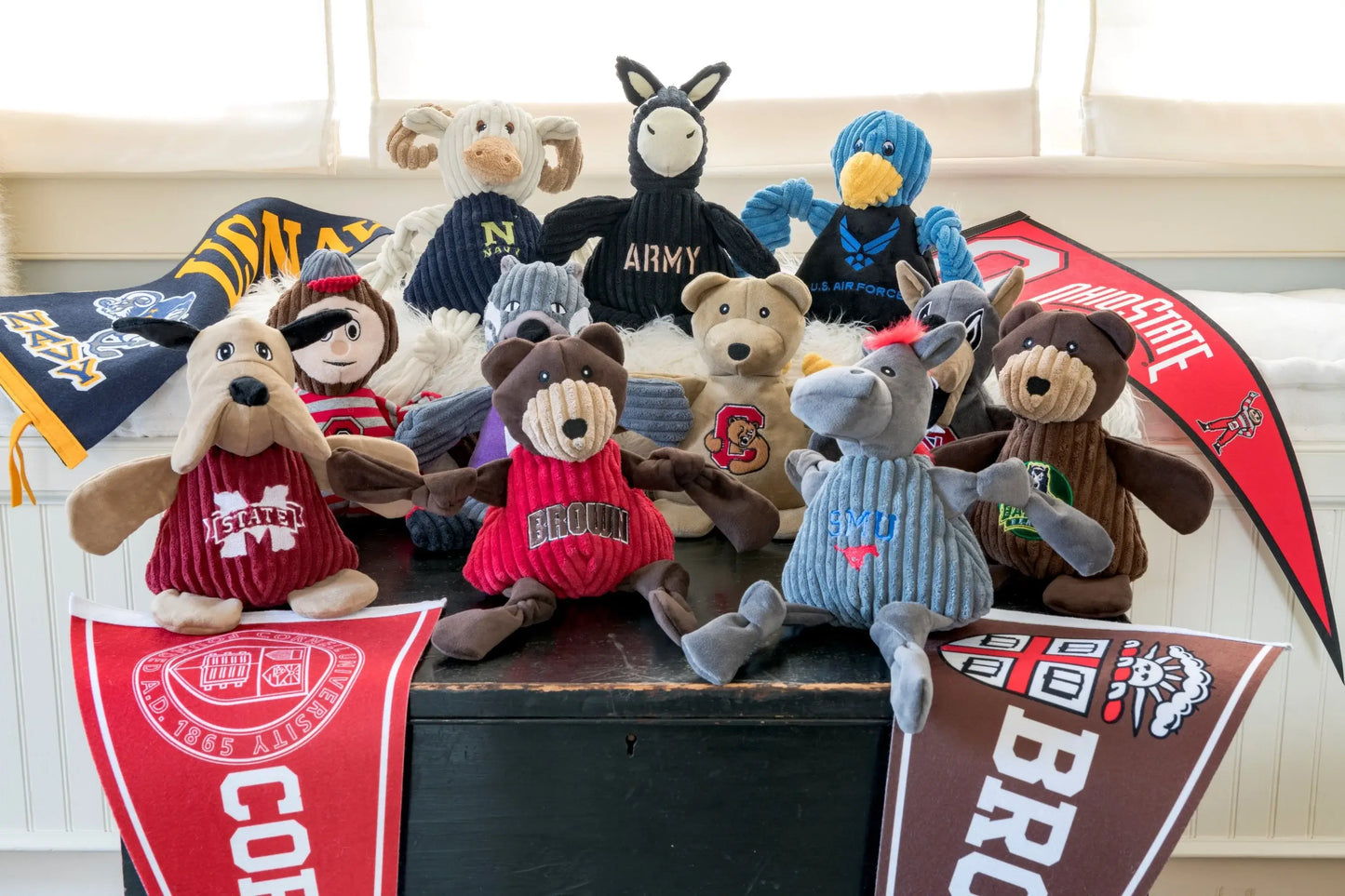 NCAA U.S. Military Academy, Army Mule Knottie® Plush Dog Toy - HuggleHounds - Flyclothing LLC
