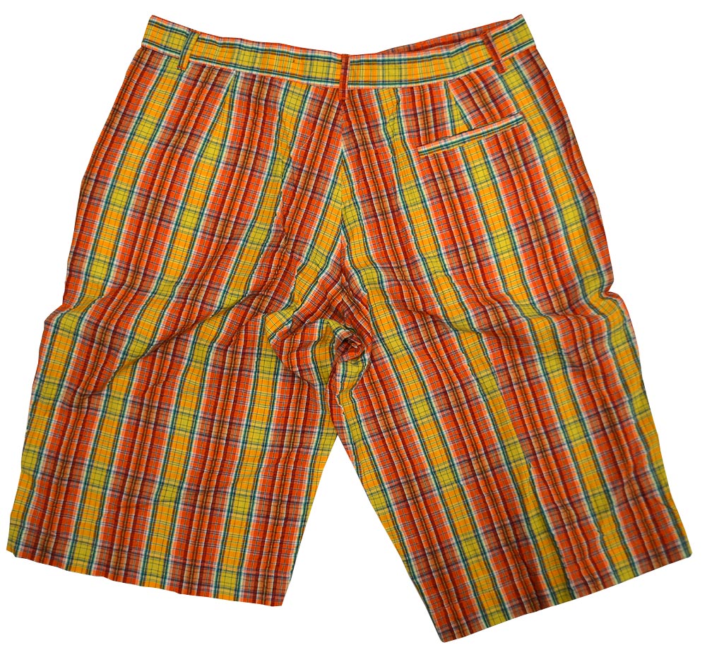 Capri Orange Plaid Boardshorts - Anonymous - Flyclothing LLC