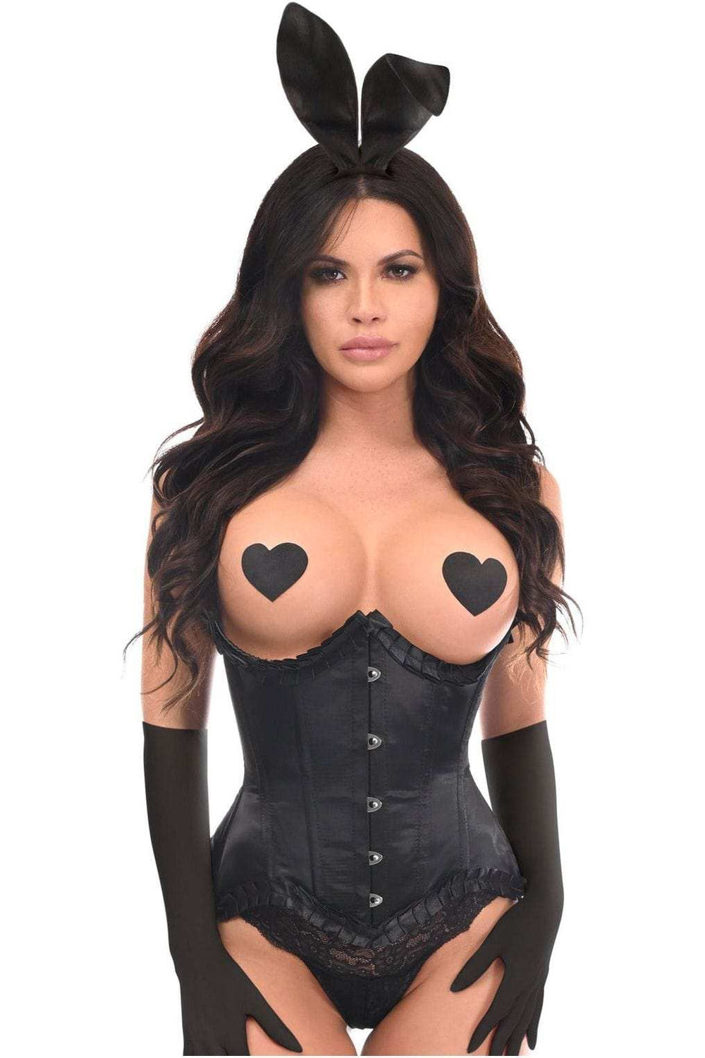 Daisy Corsets Top Drawer 4 PC Pin-Up Bunny Corset Costume - Daisy Corsets - Flyclothing LLC