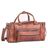 Vintage Leather Travel Duffle Bag - Classy Leather Bags - Flyclothing LLC