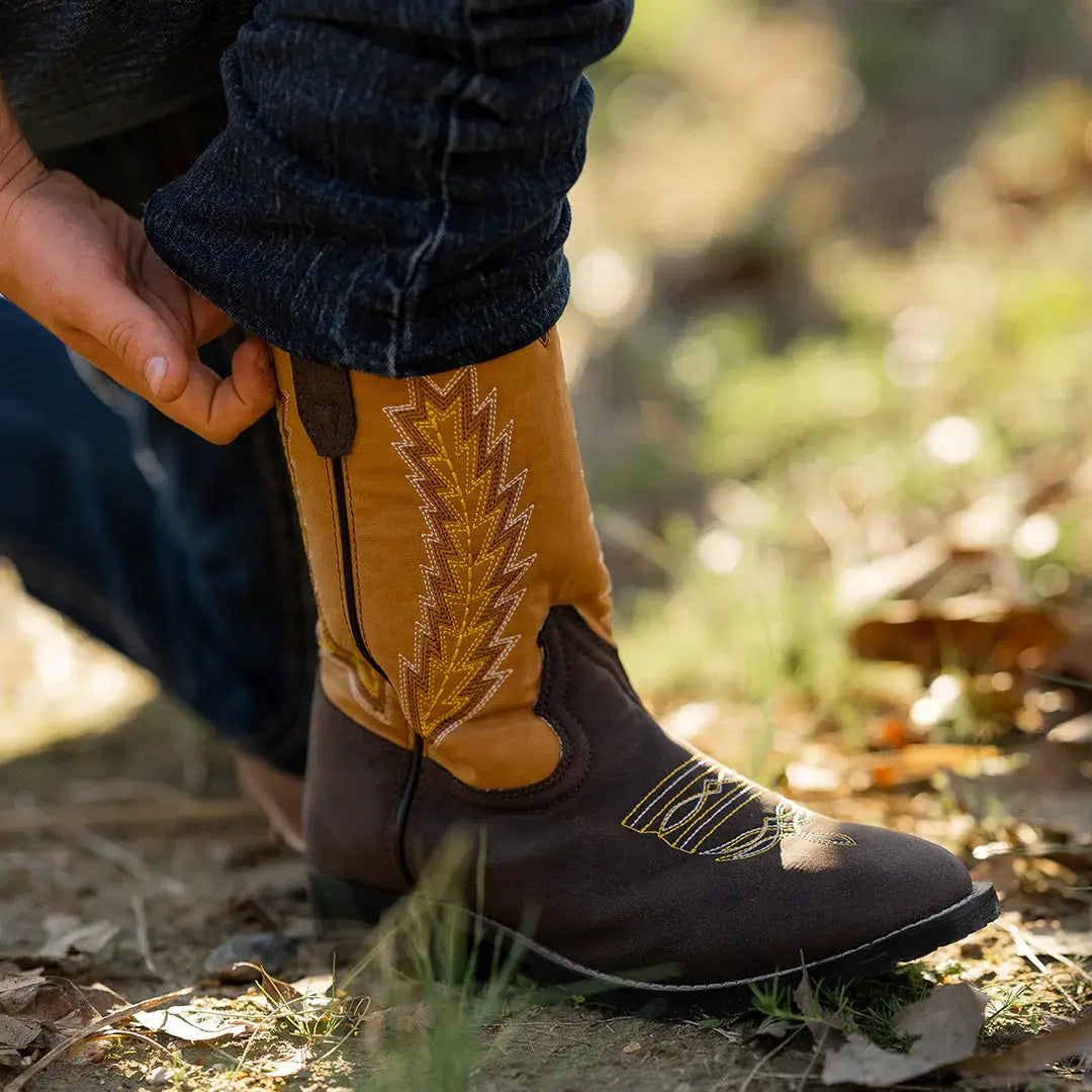 TuffRider Children's Biscayne Square Toe Western Boot - Breeches.com - Flyclothing LLC