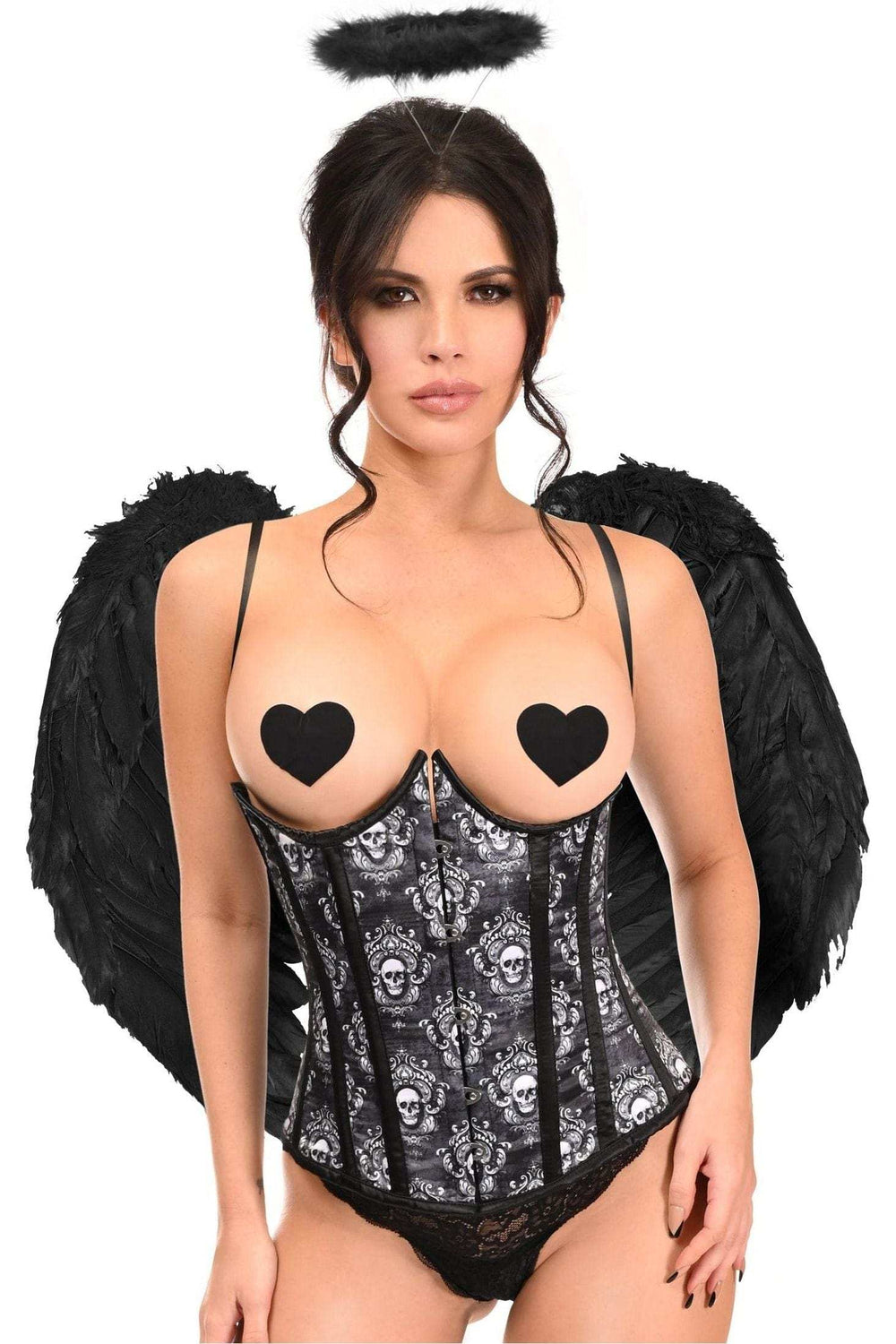Daisy Corsets Lavish 3 PC Gothic Dark Angel Corset Costume - Daisy Corsets - Flyclothing LLC