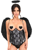 Daisy Corsets Lavish 3 PC Gothic Dark Angel Corset Costume - Daisy Corsets